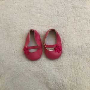 OG Doll Pink slip on shoes with flower